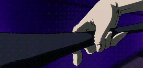 stein from soul eater wields spirit albarn in his scythe form